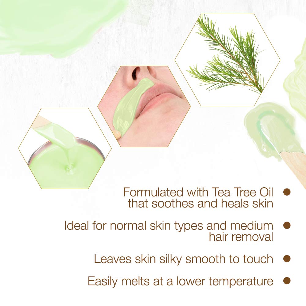 GiGi Tea Tree Crème Wax container with lid