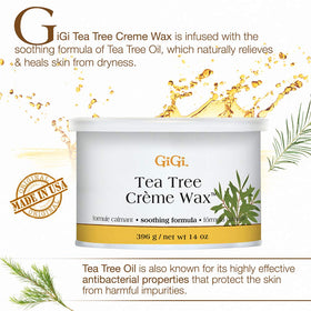 GiGi Tea Tree Crème Wax soft consistency close-up