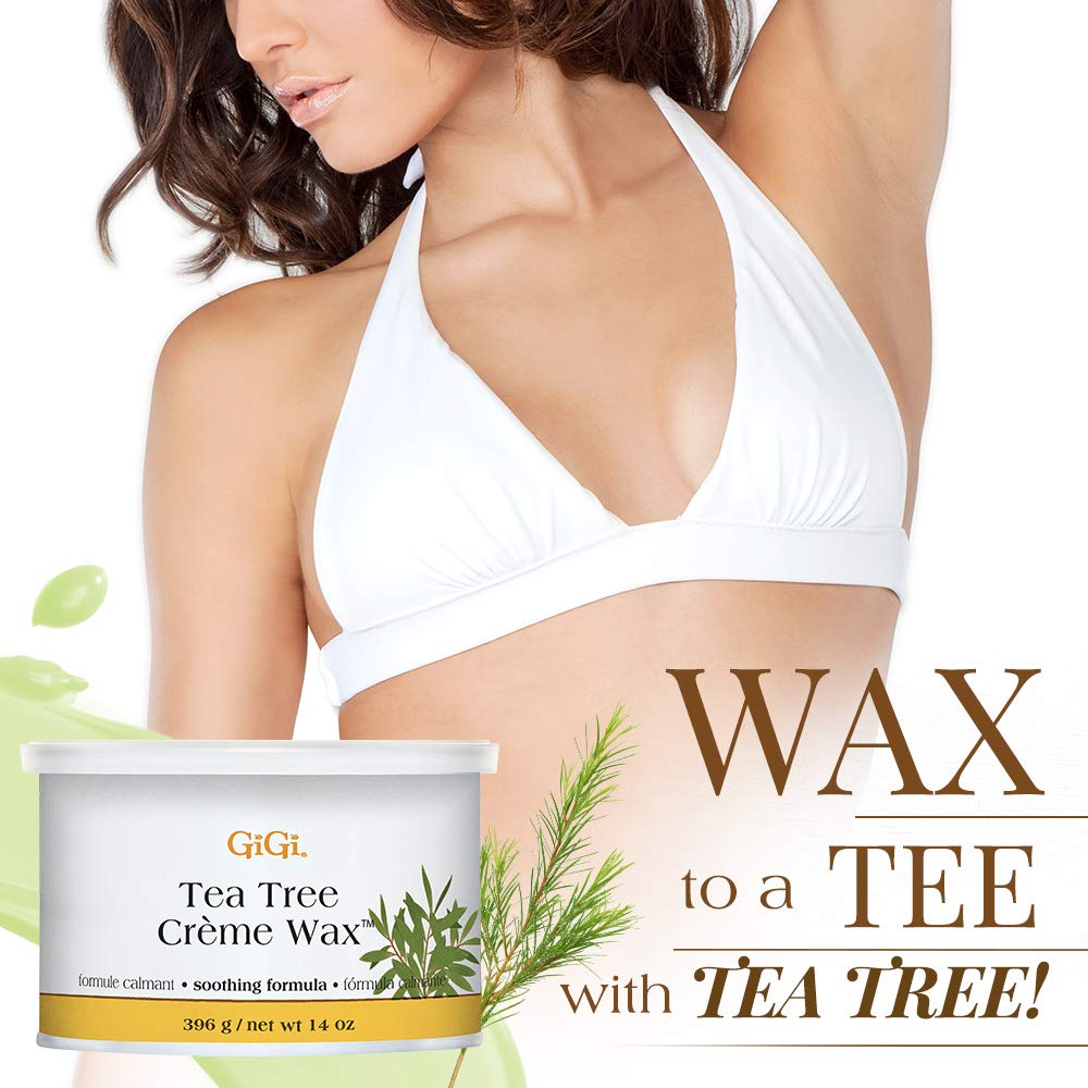 GiGi Tea Tree Crème Wax with tea tree oil ingredient