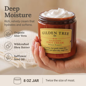 GILDEN TREE Foot Cream application on feet
