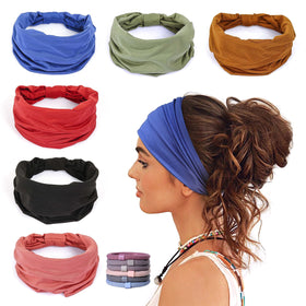 GiLi 6 pack wide headbands for women in various colors