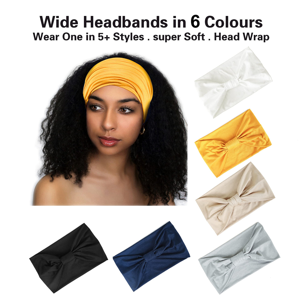 GiLi knotted headband with hair ties included