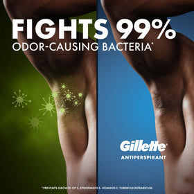 Gillette Antiperspirant Deodorant 72-hour protection label