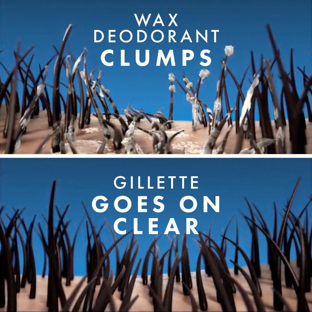 Gillette Antiperspirant Deodorant application process