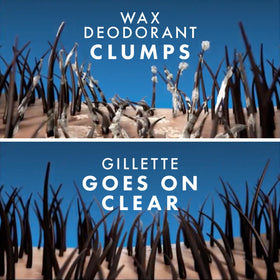 Gillette Antiperspirant Deodorant application process