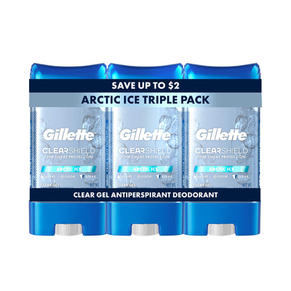 Gillette Antiperspirant Deodorant clear gel front view