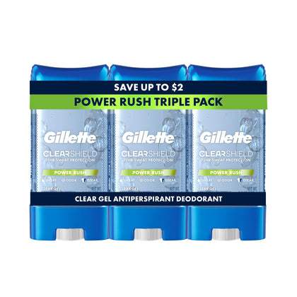 Gillette Antiperspirant Deodorant clear gel front view