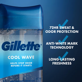Gillette Antiperspirant Deodorant for Men 72hr Protection side view