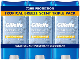 Gillette Antiperspirant Deodorant for Men 72hr Protection Tropical Breeze front view