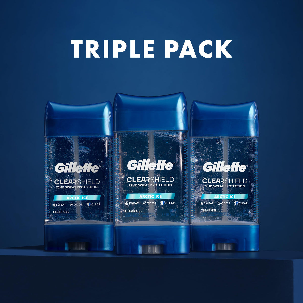 Gillette Antiperspirant Deodorant pack of three