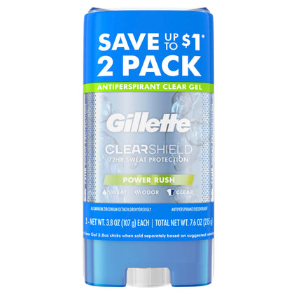 Gillette Antiperspirant Deodorant Power Rush 3.8 oz front view