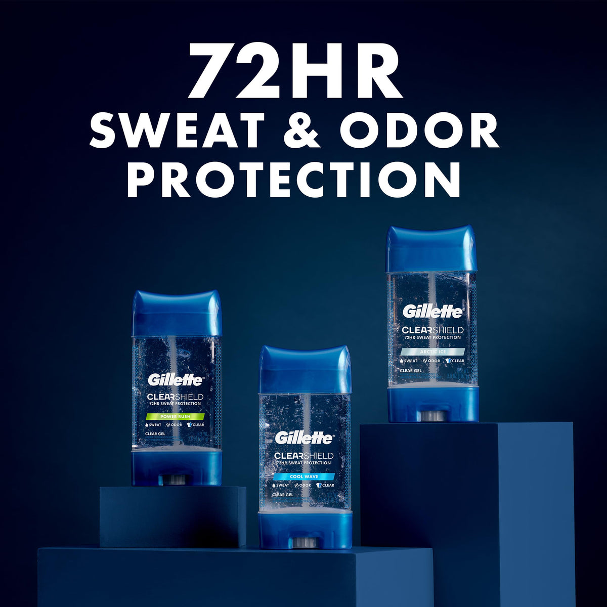 Gillette Antiperspirant Deodorant Power Rush side view