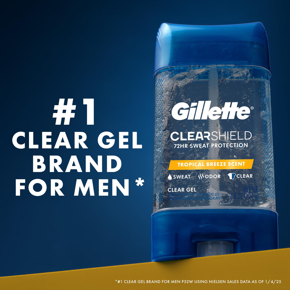 Gillette Antiperspirant Deodorant showing anti-white mark feature