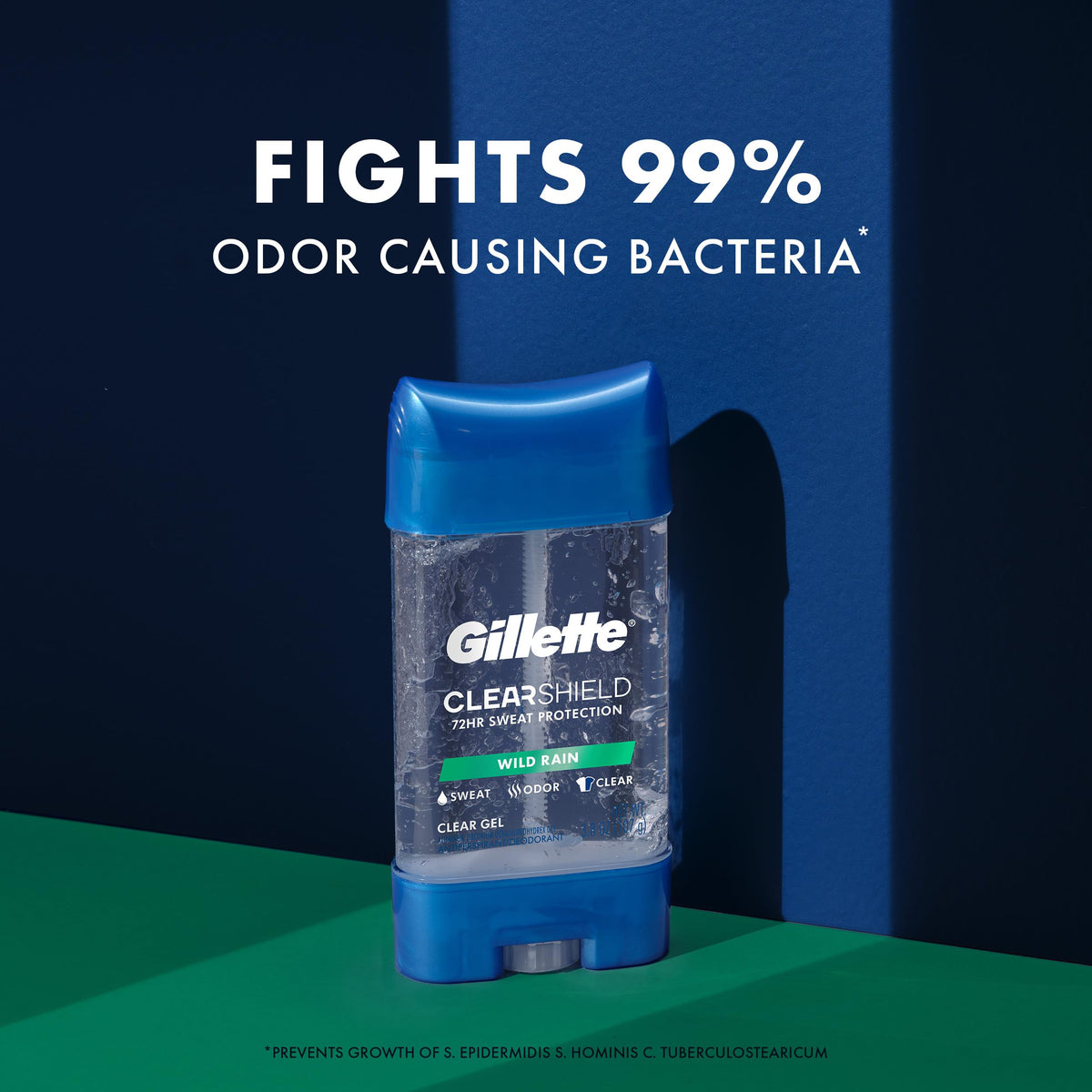 Gillette Antiperspirant Deodorant showing clear gel texture