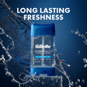 Gillette Clear Gel Antiperspirant packaging details
