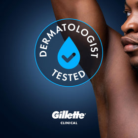Gillette Clinical Antiperspirant and Deodorant 100-hour protection label