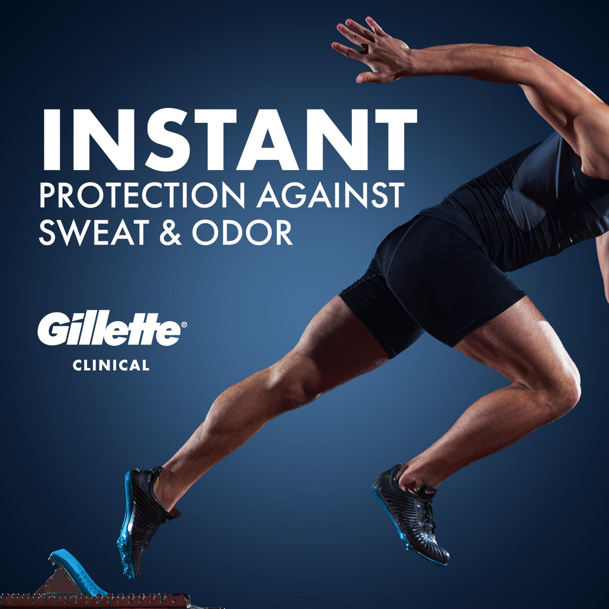 Gillette Clinical Antiperspirant and Deodorant packaging dimensions