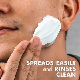 Gillette Foamy Regular Shaving Cream application on skin