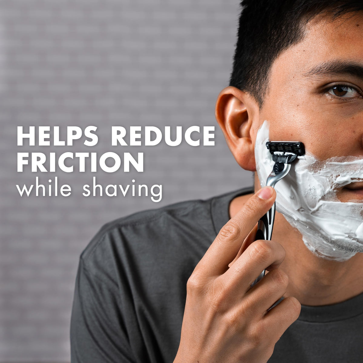 Gillette Foamy Regular Shaving Cream can side view