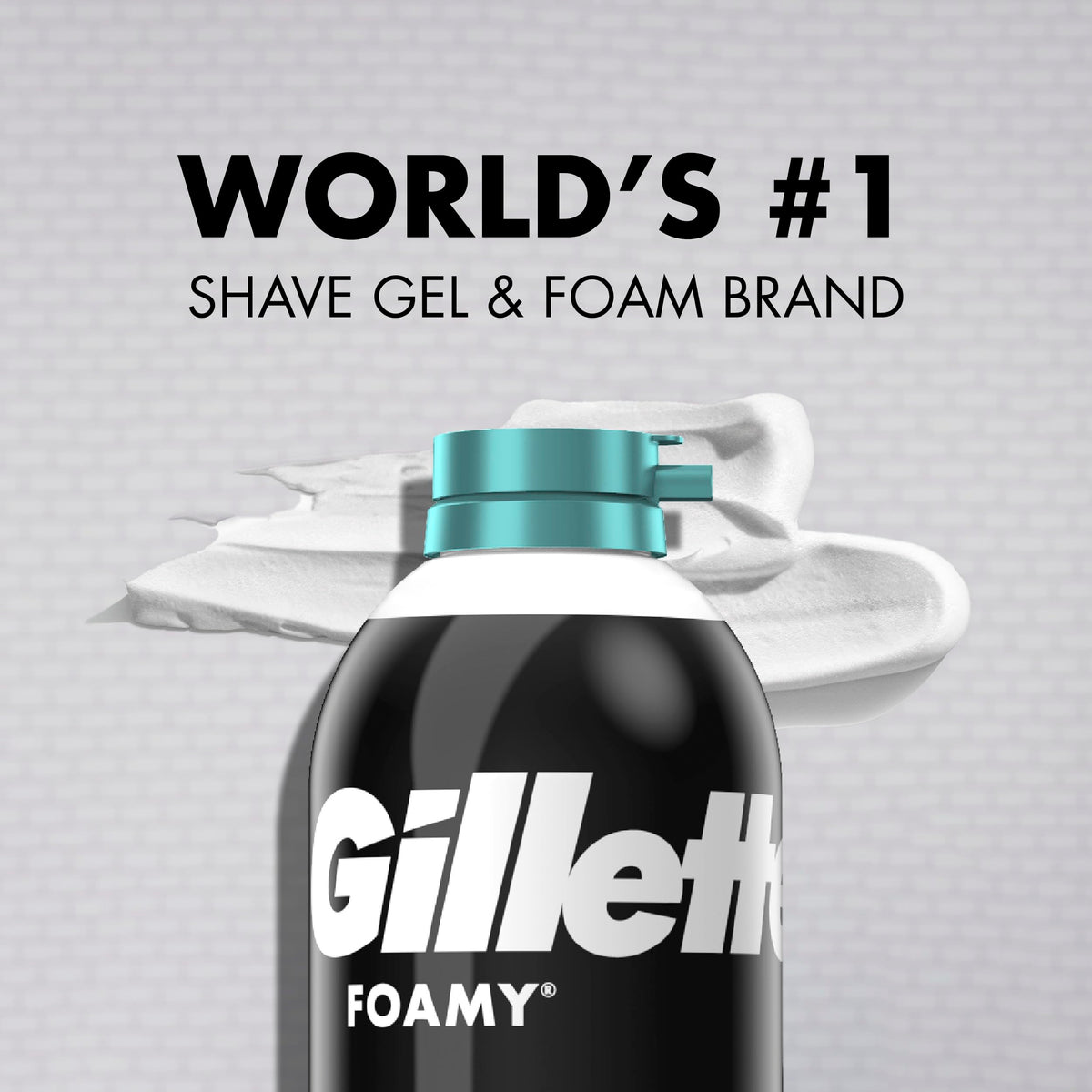 Gillette Foamy Shaving Cream Sensitive Skin 11 oz group pack