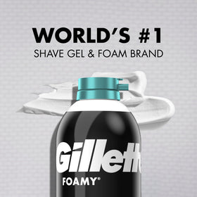 Gillette Foamy Shaving Cream Sensitive Skin 11 oz group pack