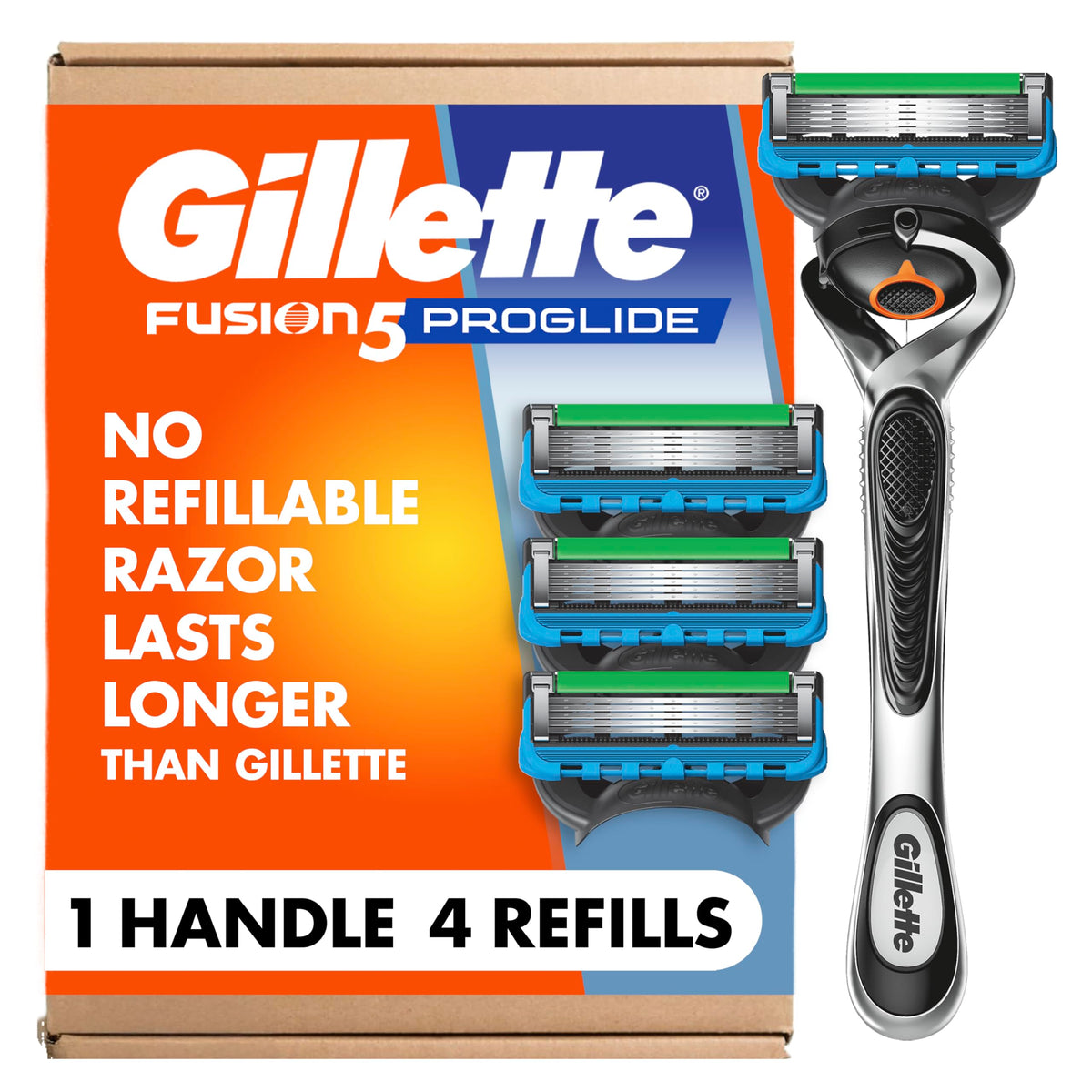 Gillette Fusion ProGlide razor handle front view