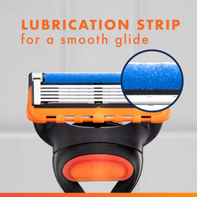 Gillette Fusion5 lubrication strip detail