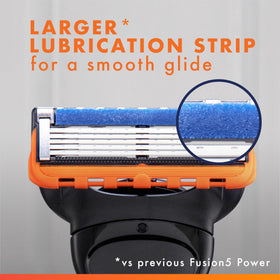 Gillette Fusion5 Power razor blade refills with microfin guard