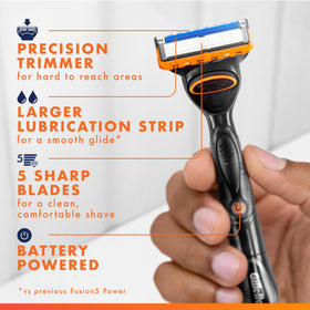 Gillette Fusion5 Power Razor handle with battery compartment