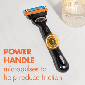 Gillette Fusion5 Power Razor with lubrication strip detail