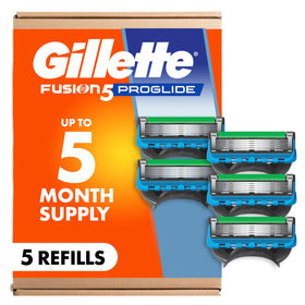Gillette Fusion5 ProGlide razor blade refills pack front view