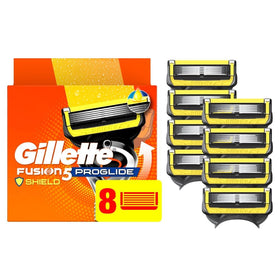 Gillette Fusion5 ProShield razor blade refills package front view