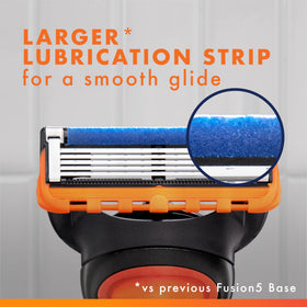 Gillette Fusion5 Razor packaging showing features