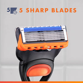Gillette Fusion5 Razor side view highlighting blade design