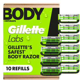 Gillette Labs Body + Intimate Razor Blades 10-pack front view