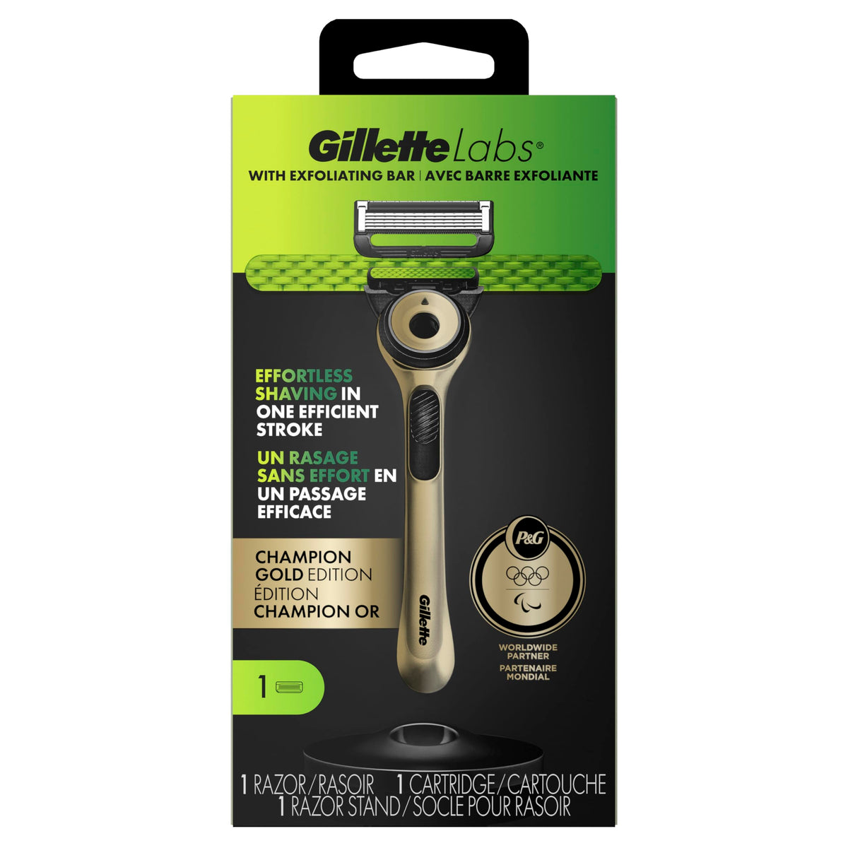 Gillette Labs Exfoliating Bar Razor packaging display