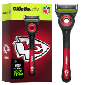 Gillette Labs NFL Chiefs Edition Shaving Razor front view