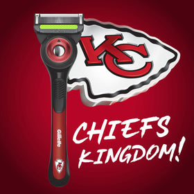 Gillette Labs NFL Chiefs Edition Shaving Razor with magnetic stand