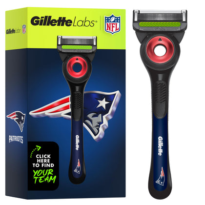 Gillette Labs NFL Patriots Edition Shaving Razor front view