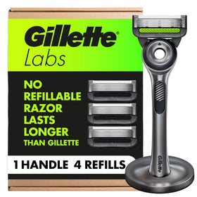 Gillette Labs Razor for Men with exfoliating bar and magnetic stand