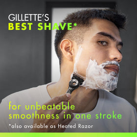 Gillette Labs razor with lubrication strip for glide