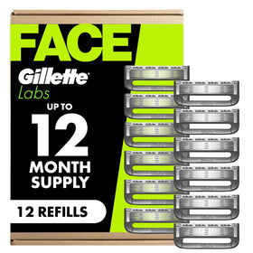 Gillette Labs Shaving Razor Blade Refills 12 Count front view