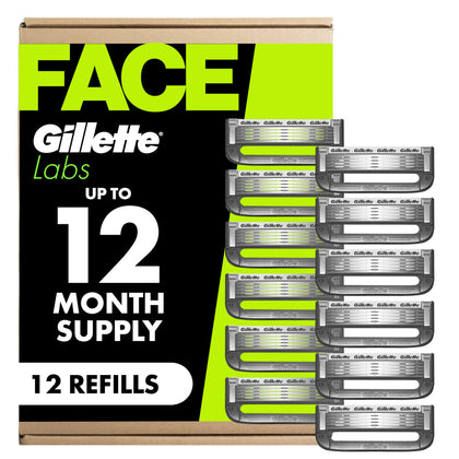 Gillette Labs Shaving Razor Blade Refills 12 Count front view