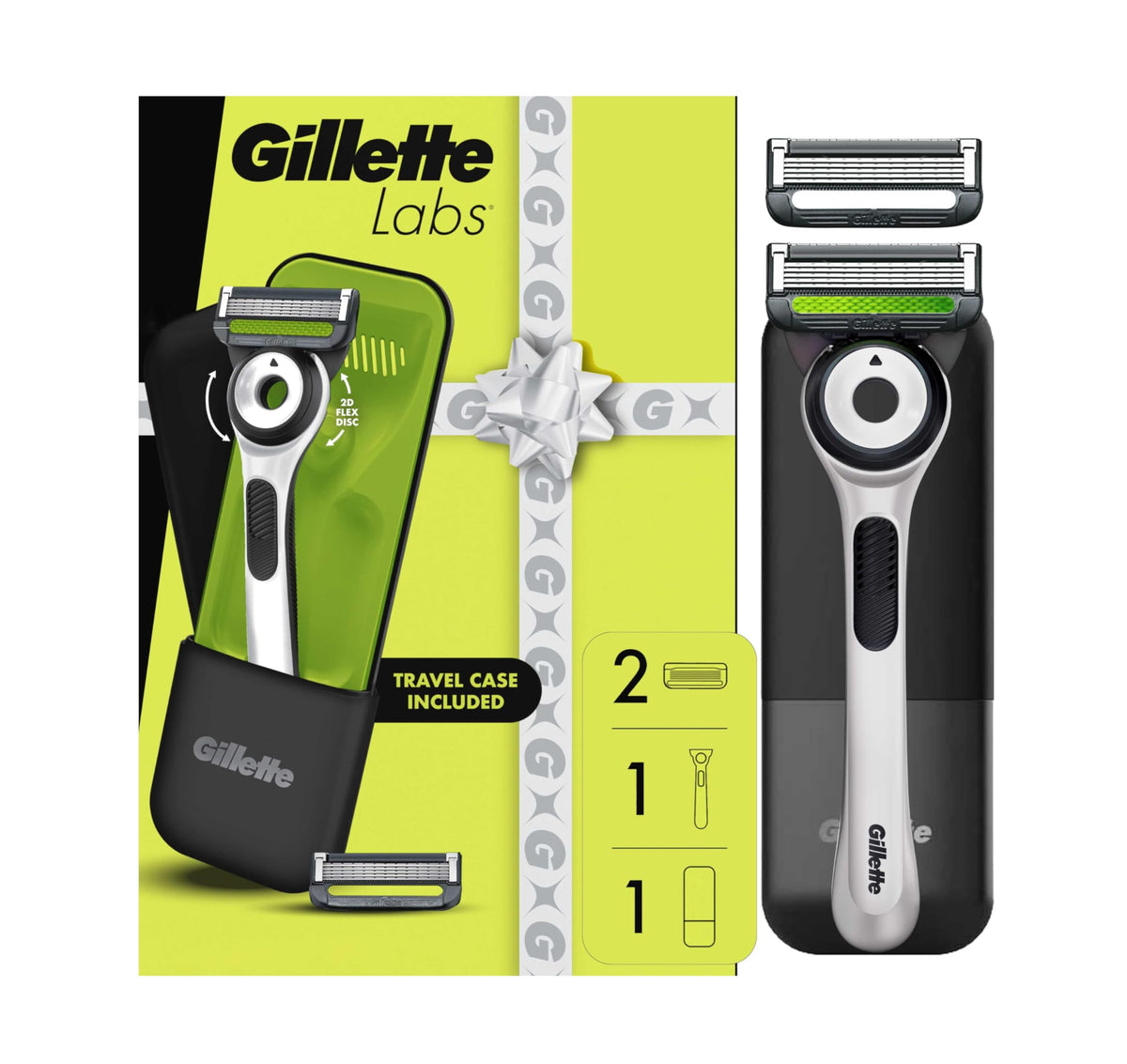 Gillette Labs Shaving Razor for Men White Edition front view