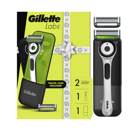 Gillette Labs Shaving Razor for Men White Edition front view