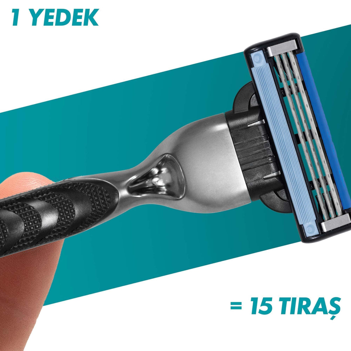 Gillette Mach-3 Cartridge Pack back view