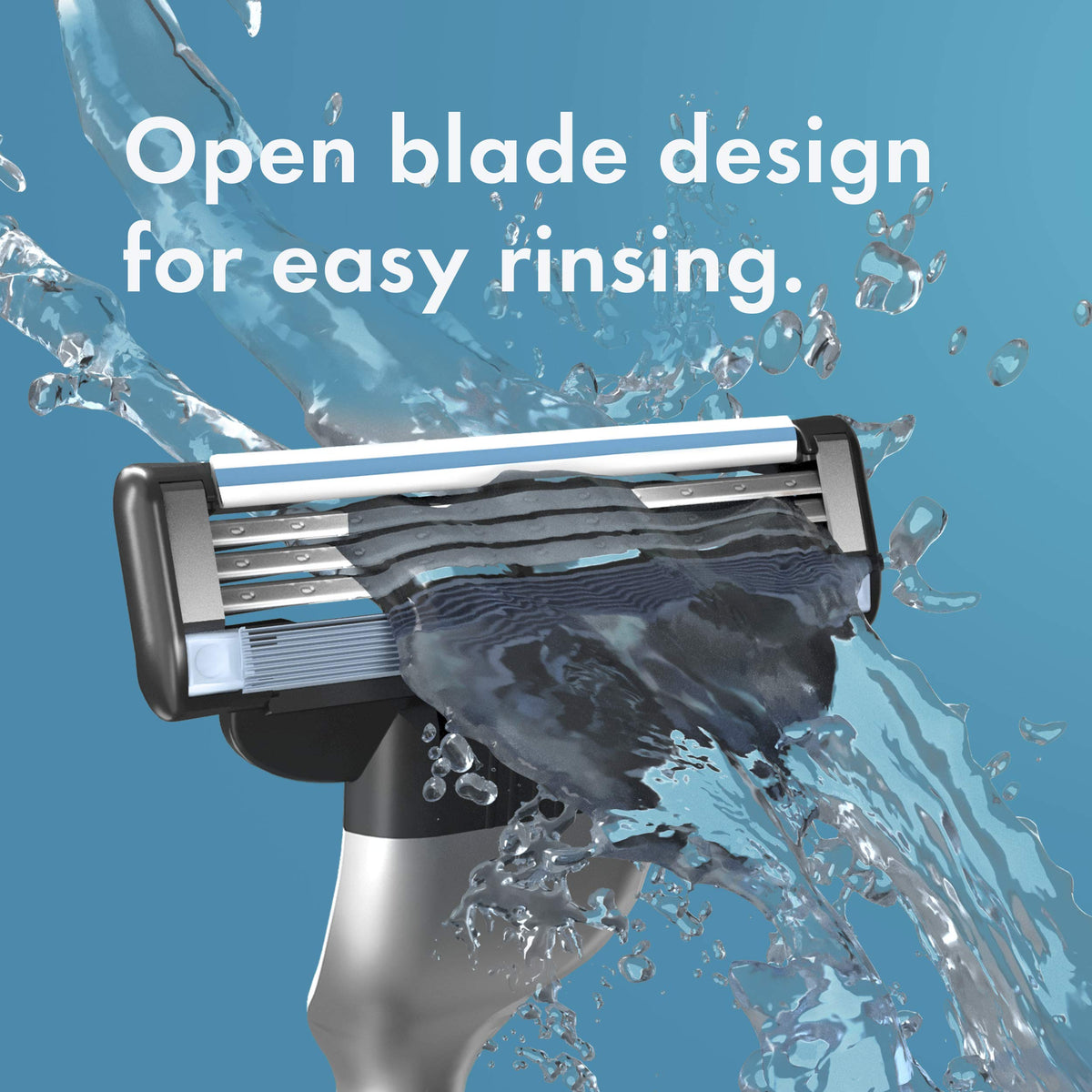 Gillette Mach 3 Razor Refils 12 pack on a bathroom counter