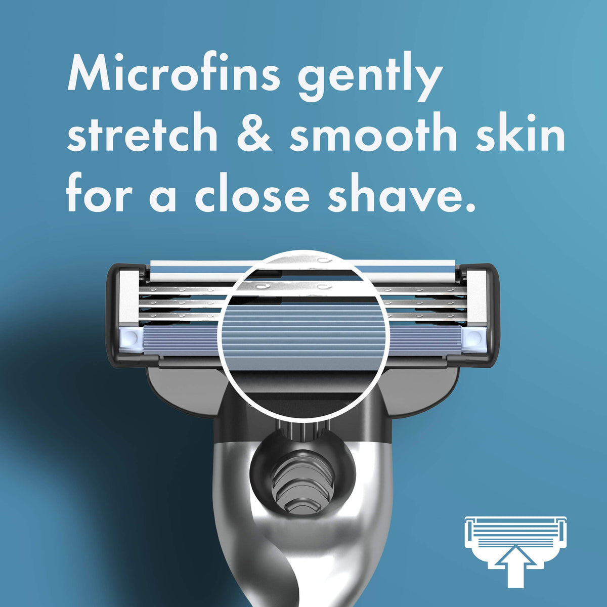 Gillette Mach 3 Razor Refils displayed with a razor