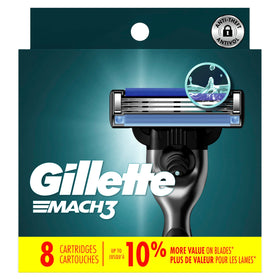 Gillette Mach3 Razor Blades packaging details