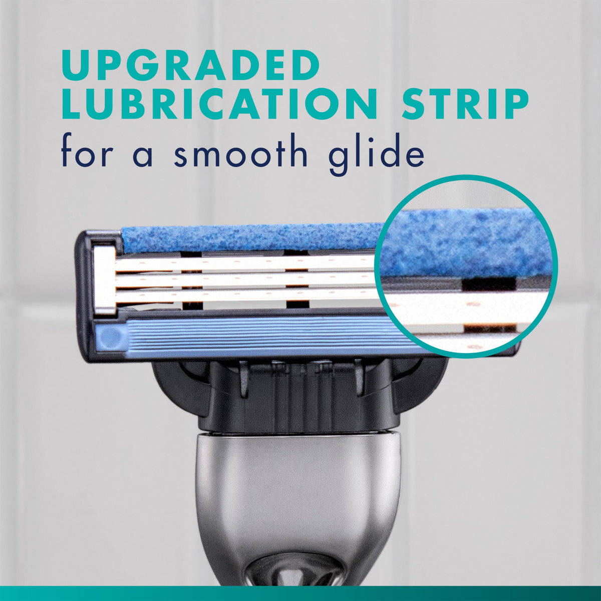 Gillette Mach3 razor blades showing advanced skin guard